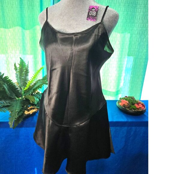PINK Victoria's Secret Other - Vintage Victoria's Secret Black Satin Camisole Nightgown Size M